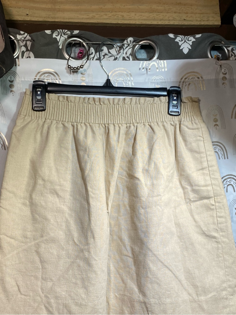J. Crew Beige Lined Skirt with Elastic Waist - Picture 3 of 11